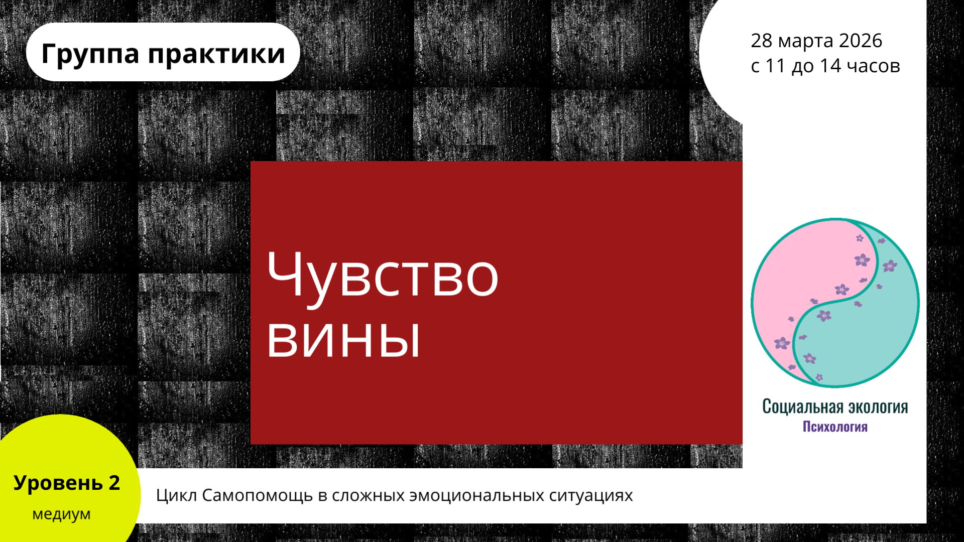 Группа практики "Чувство вины". Уровень 2