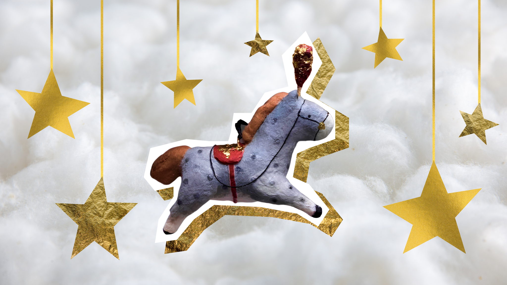 Мастер-класс: ватная игрушка на елку