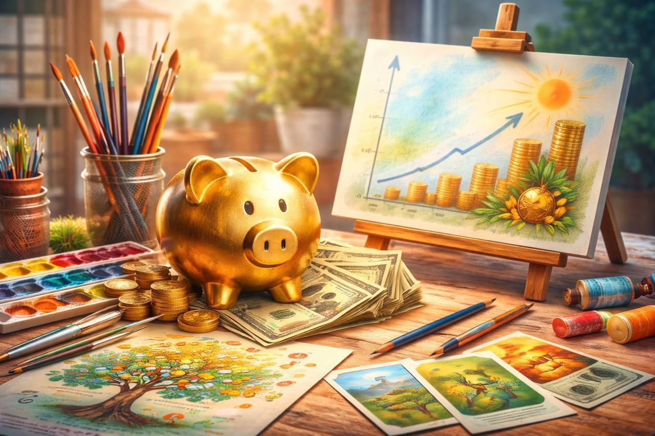 Арт-терапия "Я взрослый! У меня есть деньги!"