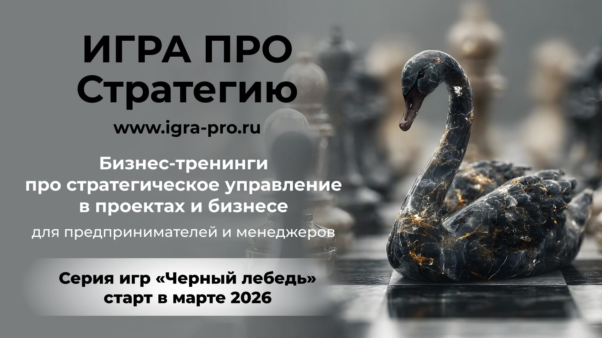 ИГРА ПРО Стратегию: Сезон «Черный Лебедь» | 2026, Москва