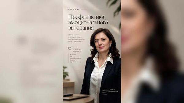 Профилактика эмоционального выгорания 16:00