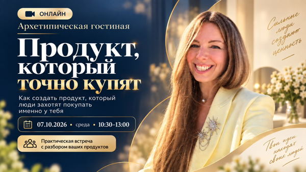 [ОНЛАЙН] Архетипическая Гостиная "Продукт, который у тебя точно купят"