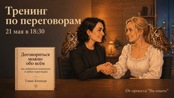 Переговорный тренинг по книге "Договориться можно обо всем!"