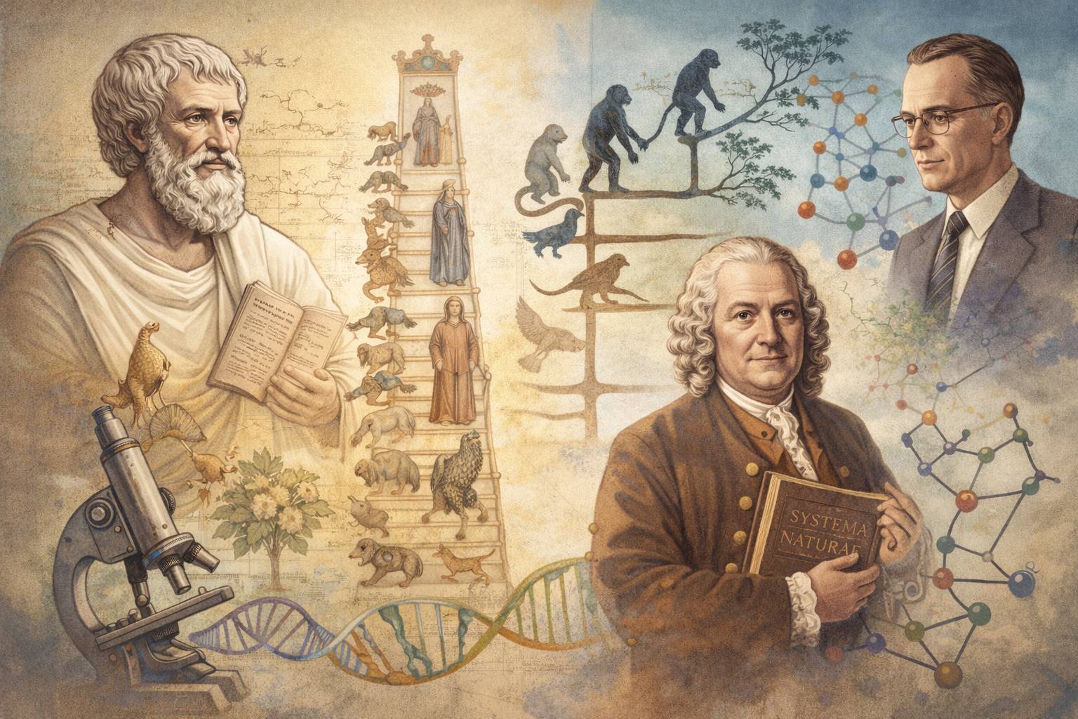 Лекция "Зачем систематизировать природу? Эволюция идей от Аристотеля до кладистики"