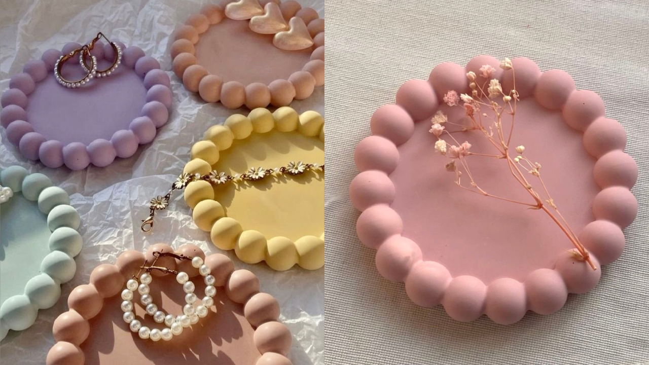 Мастер-класс по созданию подносов из гипса