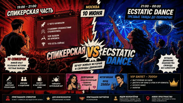 СПИКЕРСКАЯ vs Ecstatic Dance МОСКВА