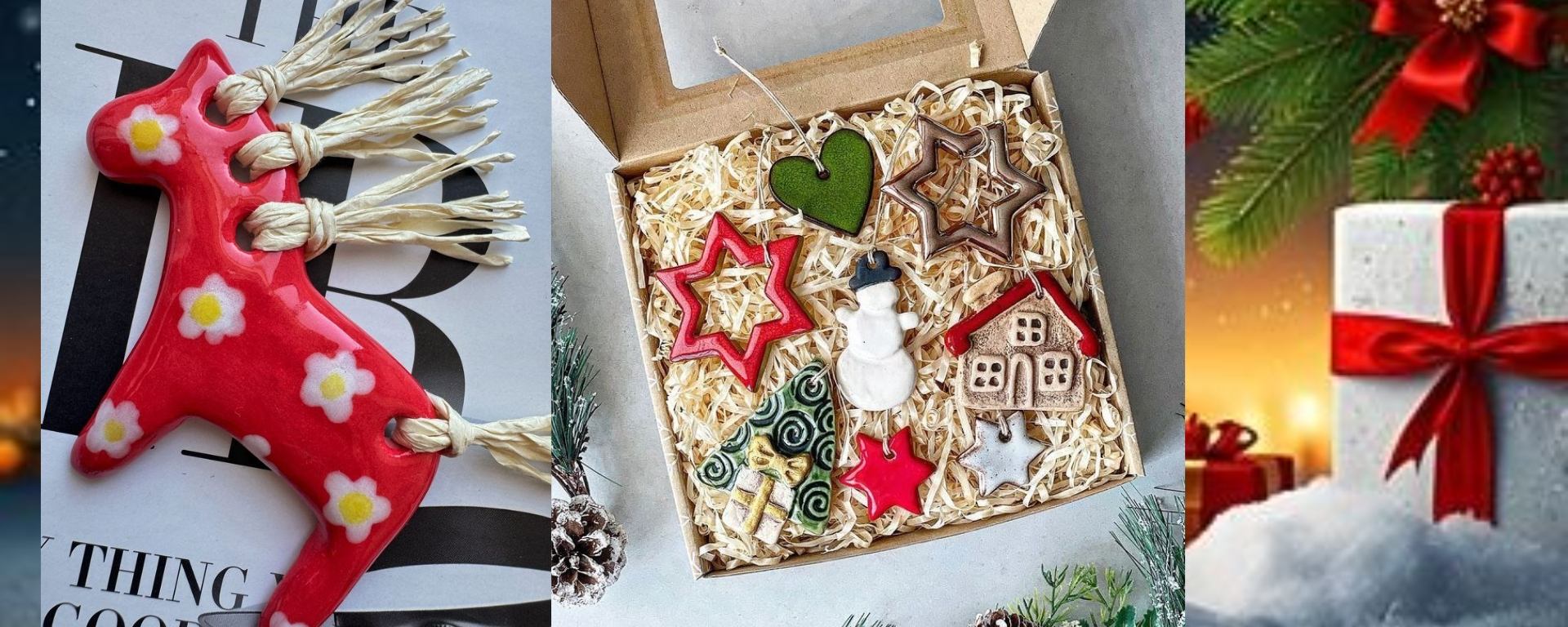 Мастер-класс в гончарной студии "Набор новогодних игрушек"