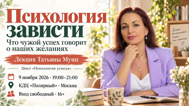 Психология зависти. Лекция Татьяны Мунн