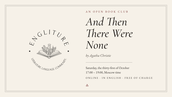 Open Book Club: And Then There Were None by Agatha Christie