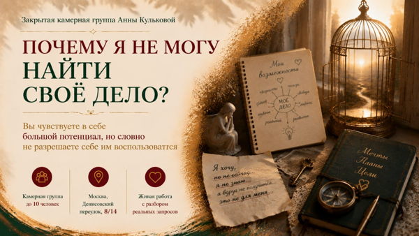«Почему я не могу найти своё дело?»
