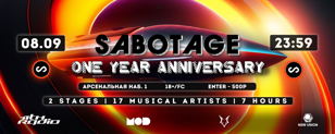 08.09.23 | SABOTAGE - 1 YEAR ANNIVERSARY | MOD