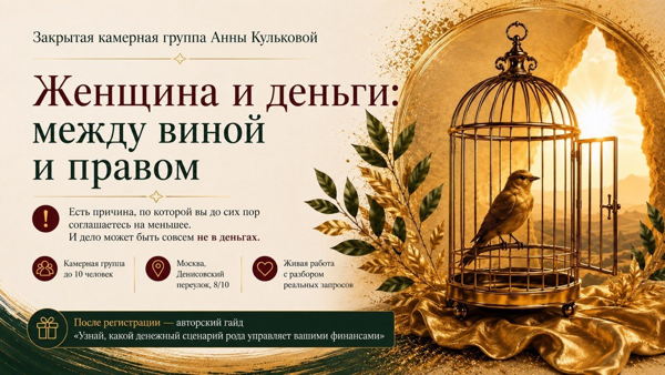 Женщина и деньги: между виной и правом