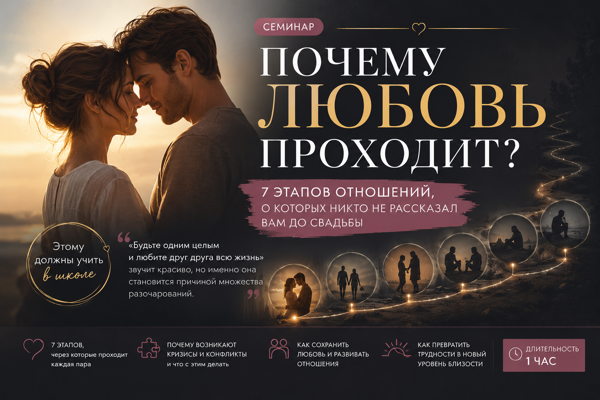 А проходит ли любовь? Семь этапов отношений, о которых никто не рассказал вам…