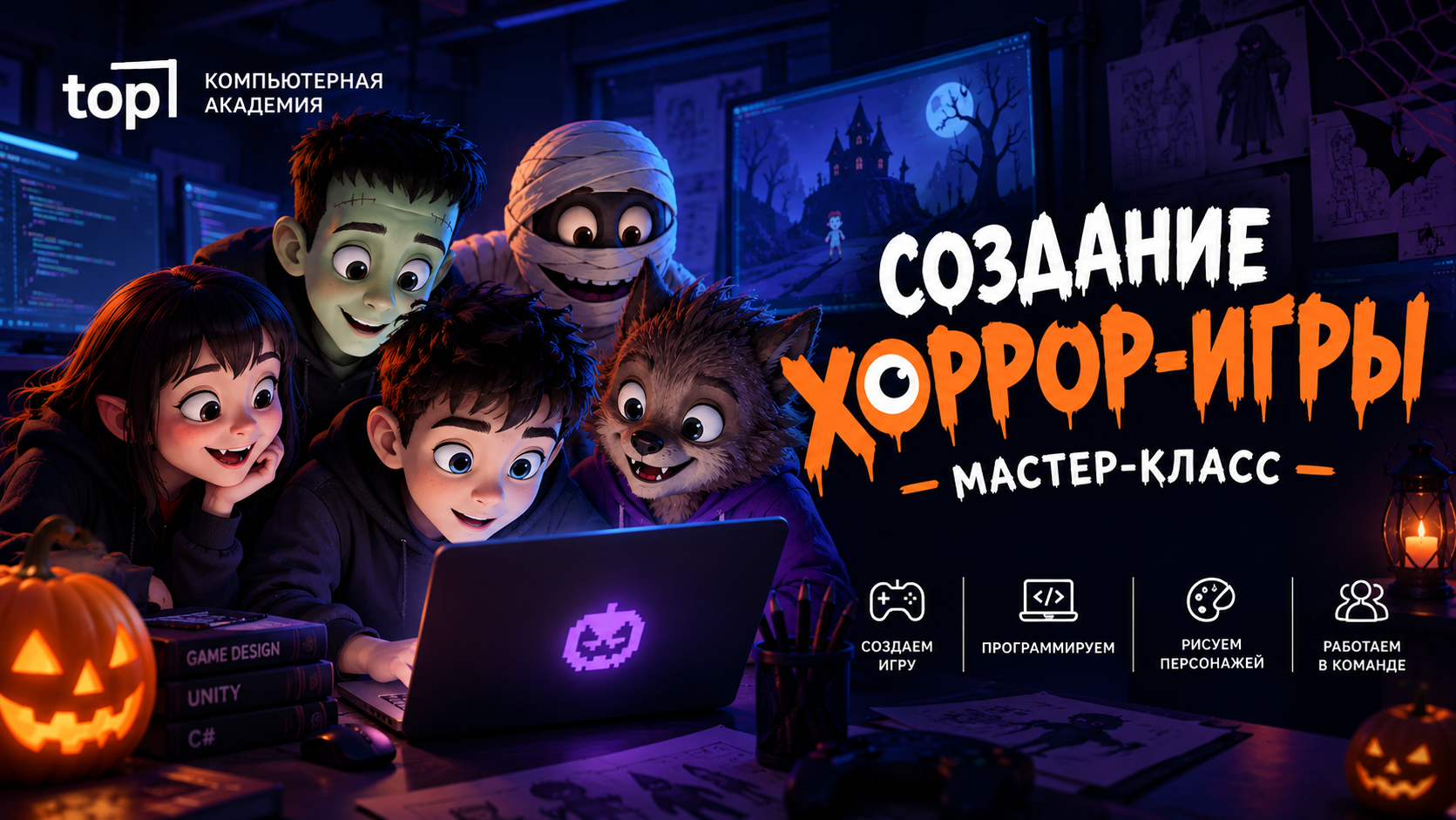 Бесплатный мастер-класс «Создание хоррор-игры»
