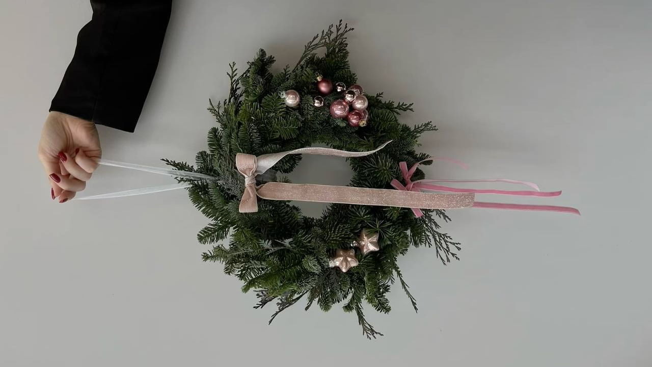 Мастер класс "Классический венок”