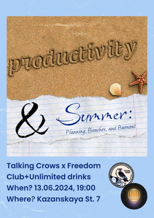 Conversation Club Meeting. Talking Crows x Freedom 
