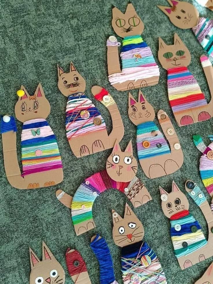 Мастер класс «Котик из ниток и бумаги» + Кото терапия (начало в 17:00)