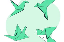 Веселое оригами. Развиваем моторику. 