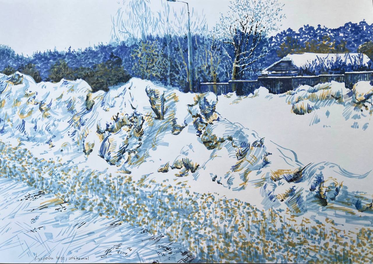 Скетчинг маркерами