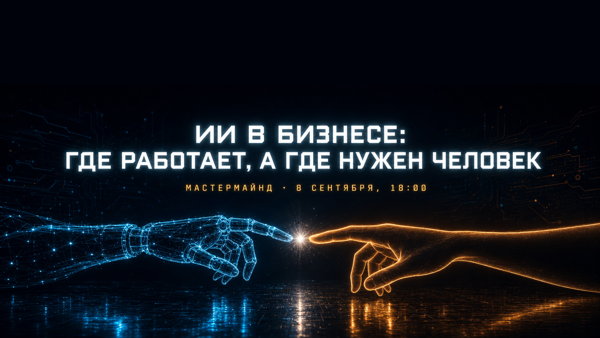 Мастермайнд "ИИ в бизнесе: где работает, а где нужен человек"