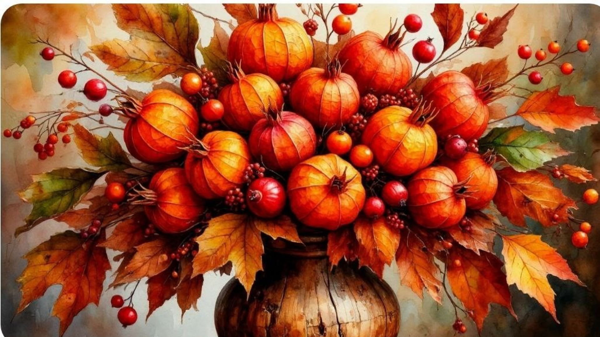 Мастер-класс по рисованию «Осенний букет»