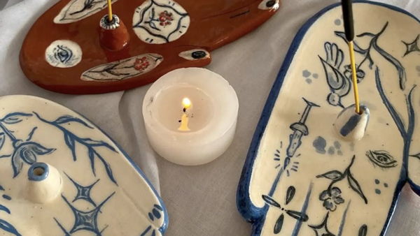 Мастер-класс по лепке из глины для взрослых и детей Подставка под благовония