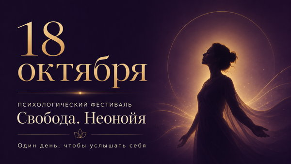 Психологический фестиваль «Свобода. Неонойя» — один день, чтобы услышать себя