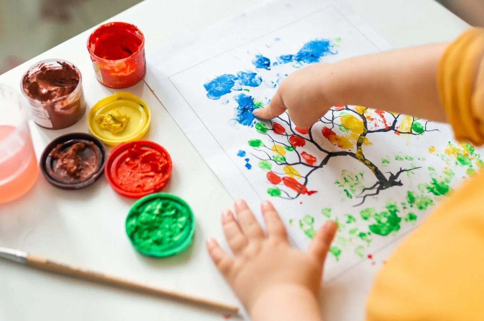 Пальчиковое рисование в «Фуд Парк Меркурий»