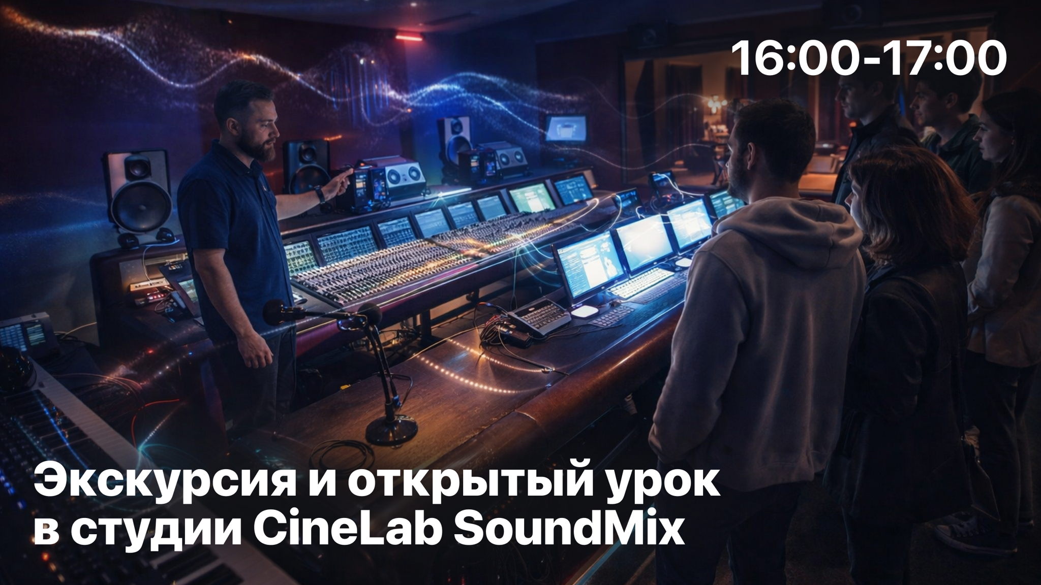Экскурсия в студии звукозаписи CineLab SoundMix