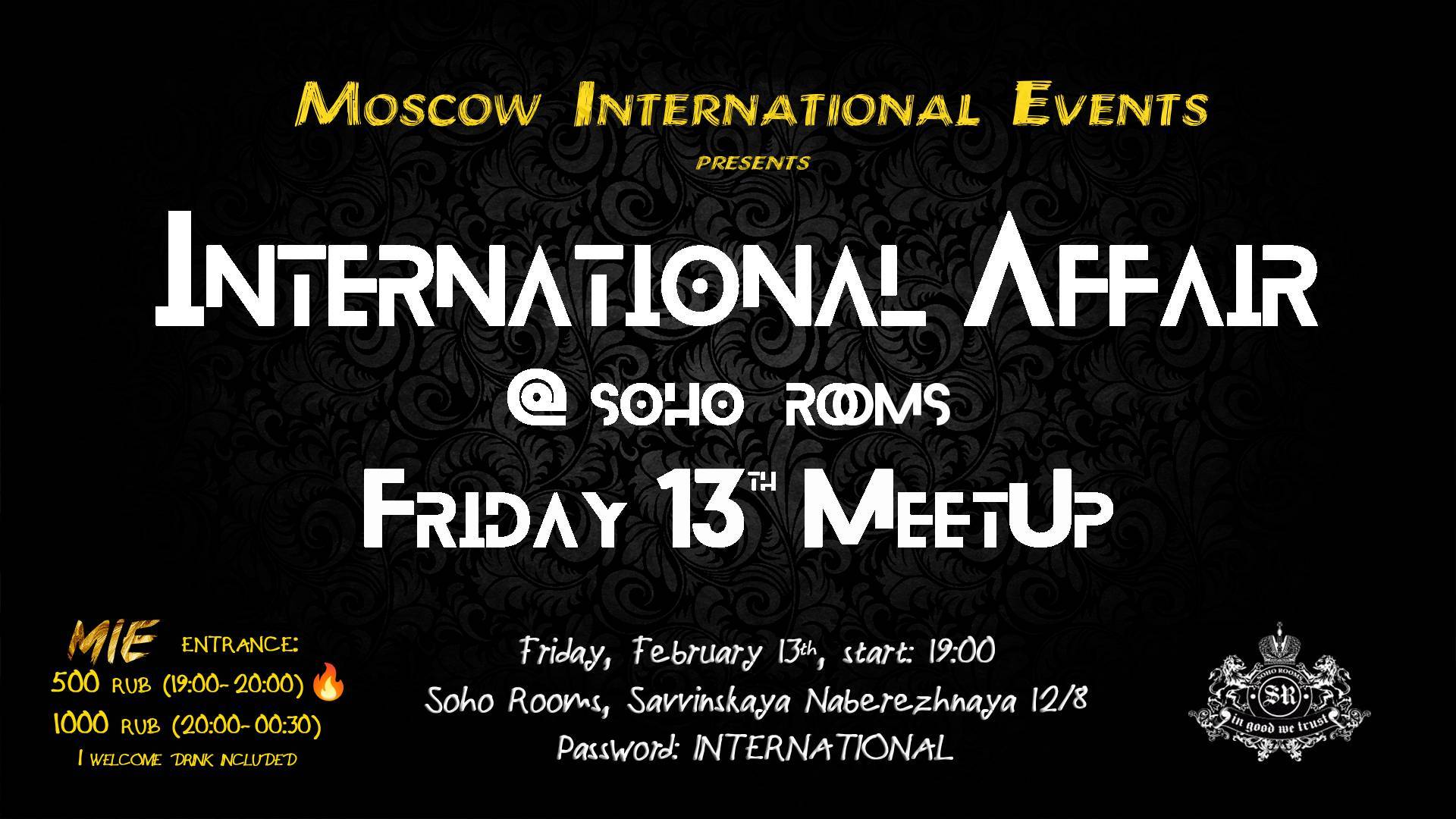 International Affair: Friday 13th MeetUp