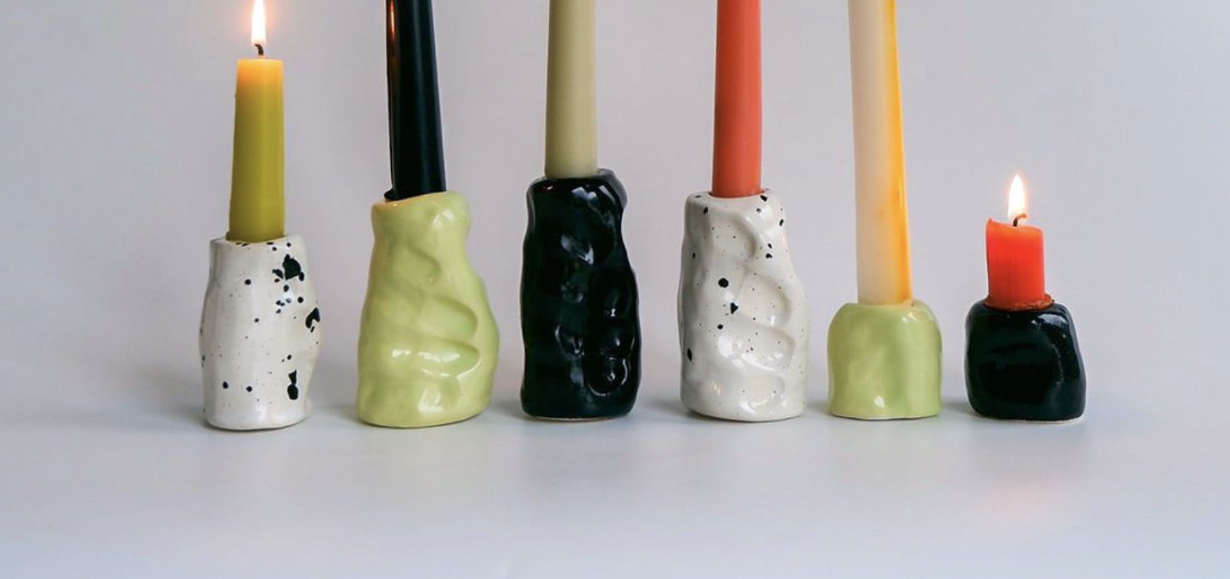 Мастер-класс по лепке из глины для взрослых и детей Подсвечники