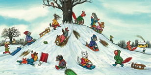 ИНТЕРАКТИВНОЕ ЗАНЯТИЕ по книге Pip and Posy. The Snowy Day by Axel Scheffler (5-10 лет)