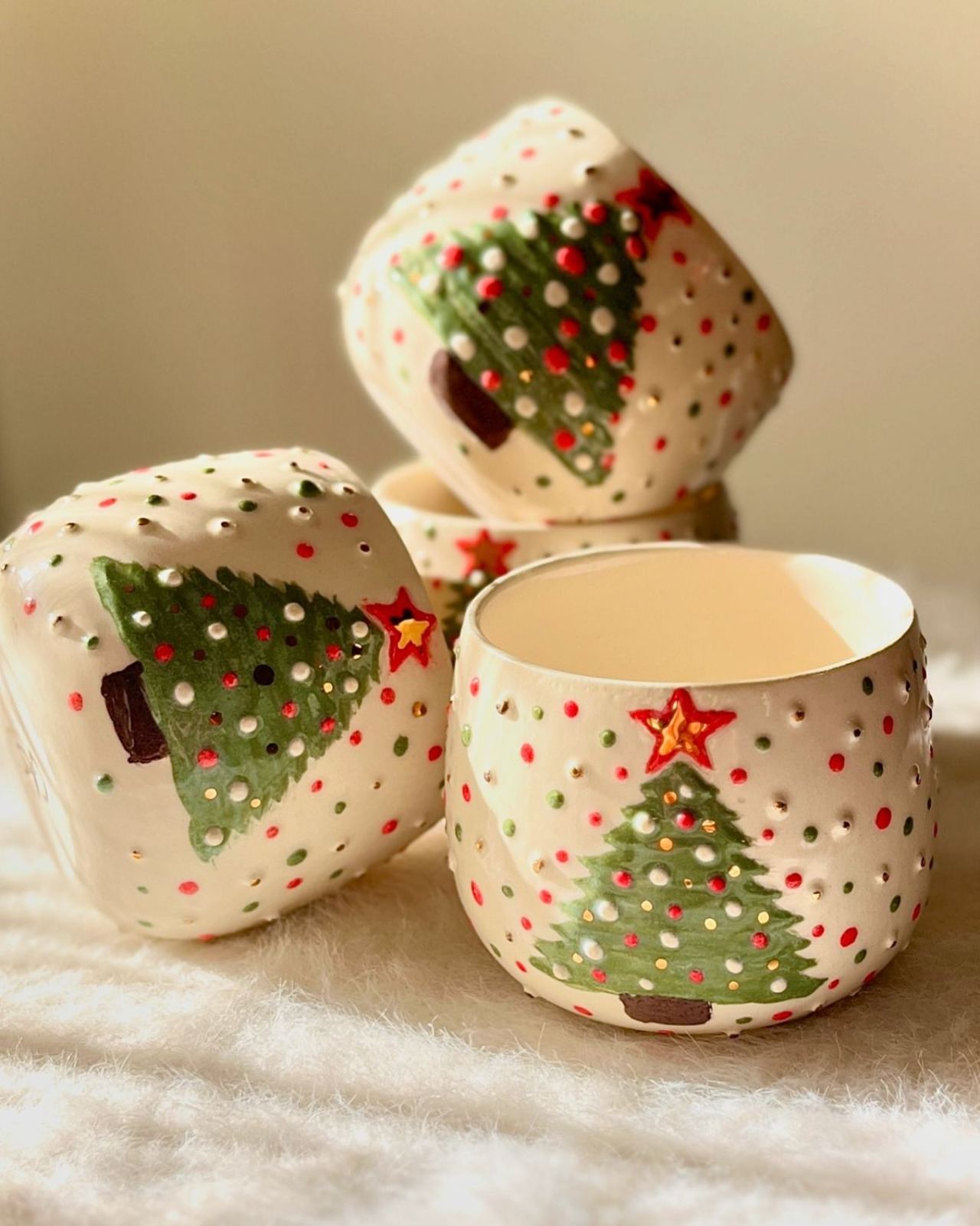 Керамический мастер-класс "Зимняя кружка"