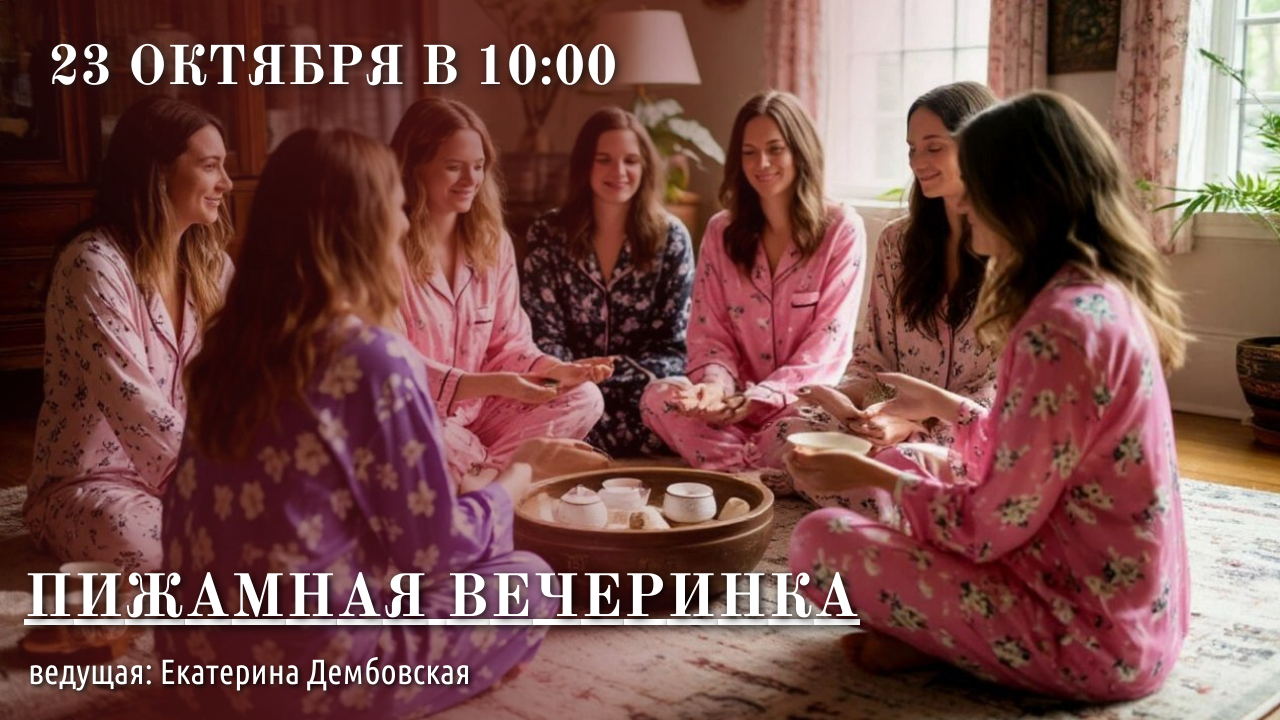 ПИЖАМНАЯ вечеринка. «Женский reset» — перезагрузка в уюте, ароматах и поддержке