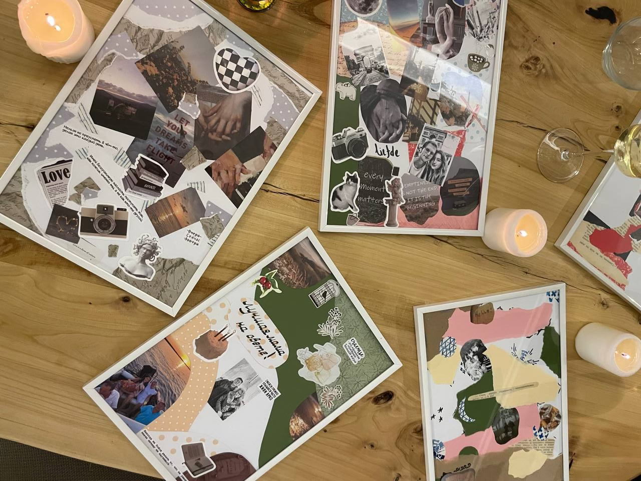 Мастер класс "Коллажи с аффирмациями”