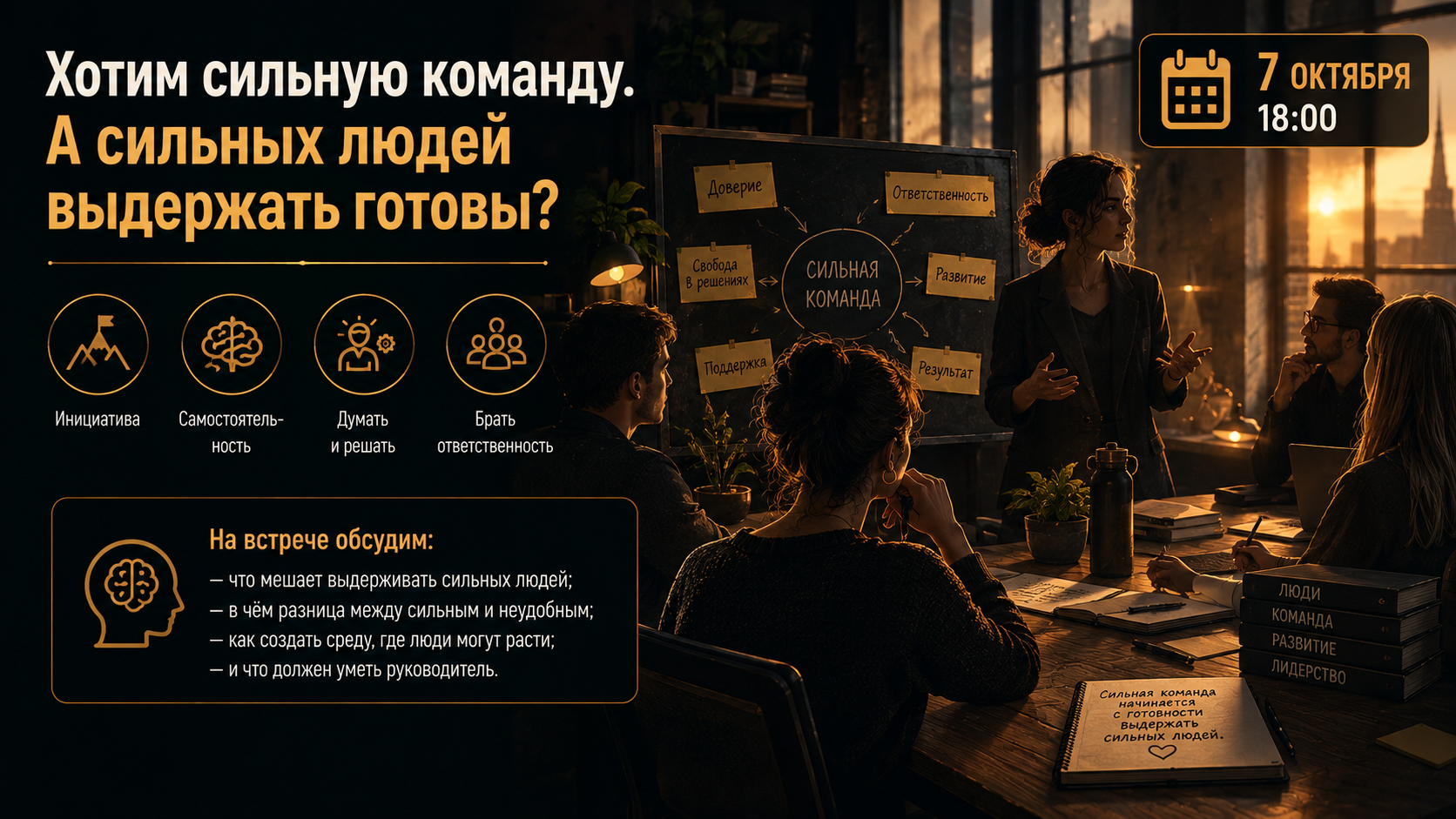 Хотим сильную команду. А сильных людей выдержать готовы?