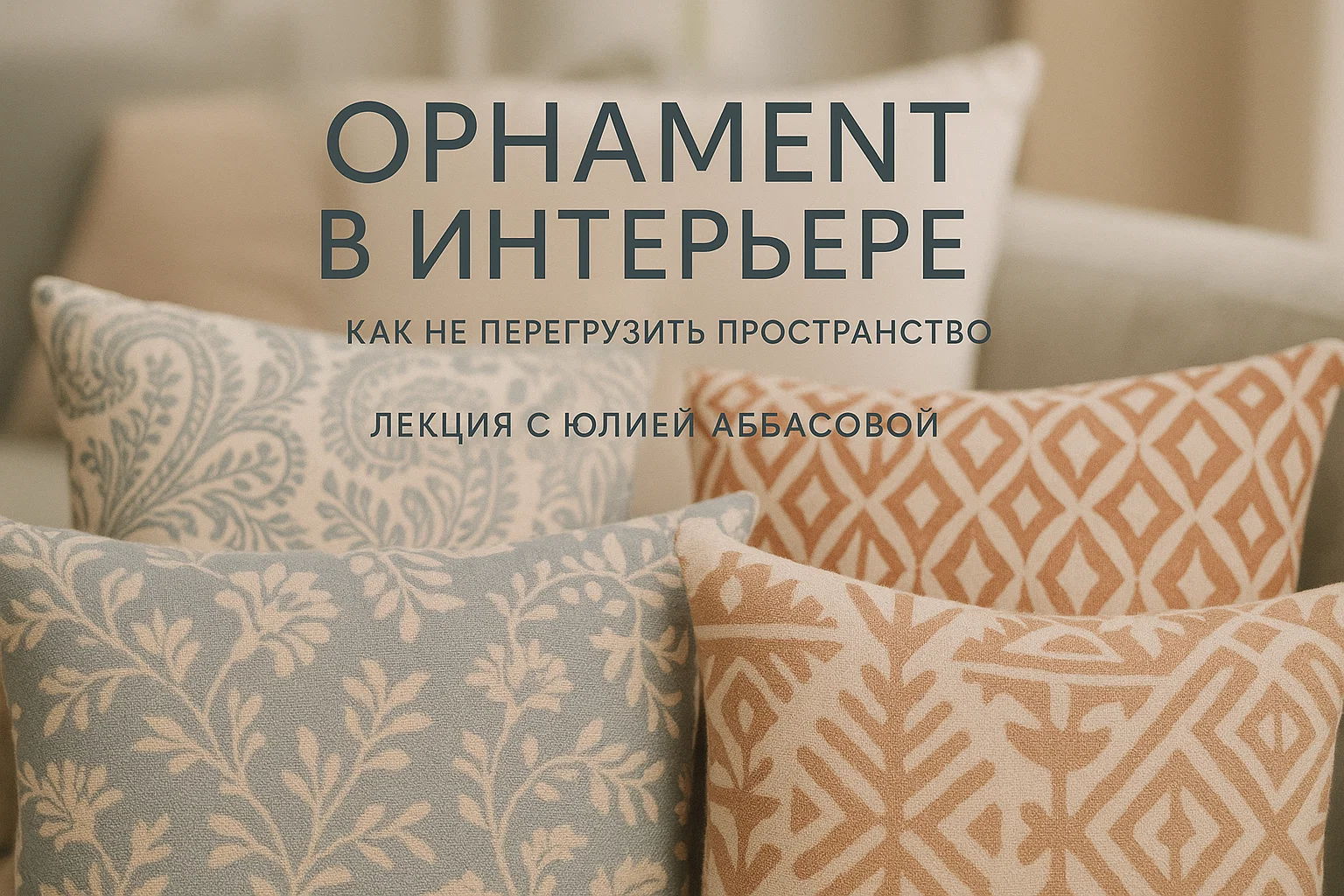 Орнамент в интерьере — как не перегрузить пространство и говорить узором