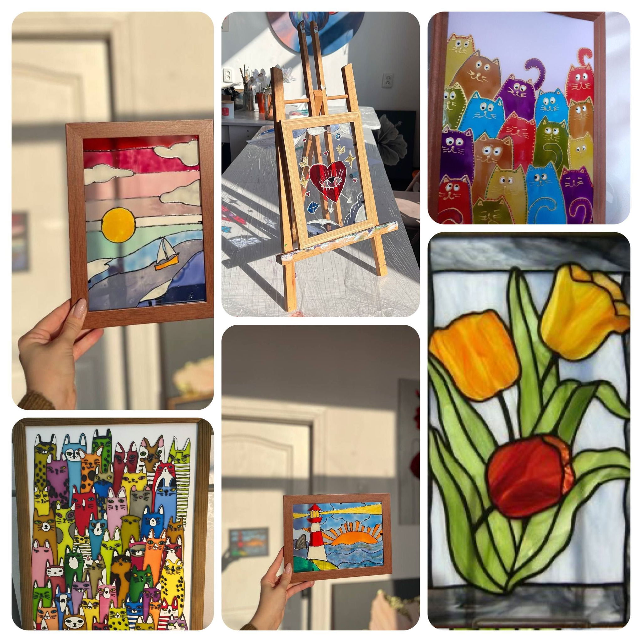 Мастер-класс "Панно в технике витражной росписи" (0+)