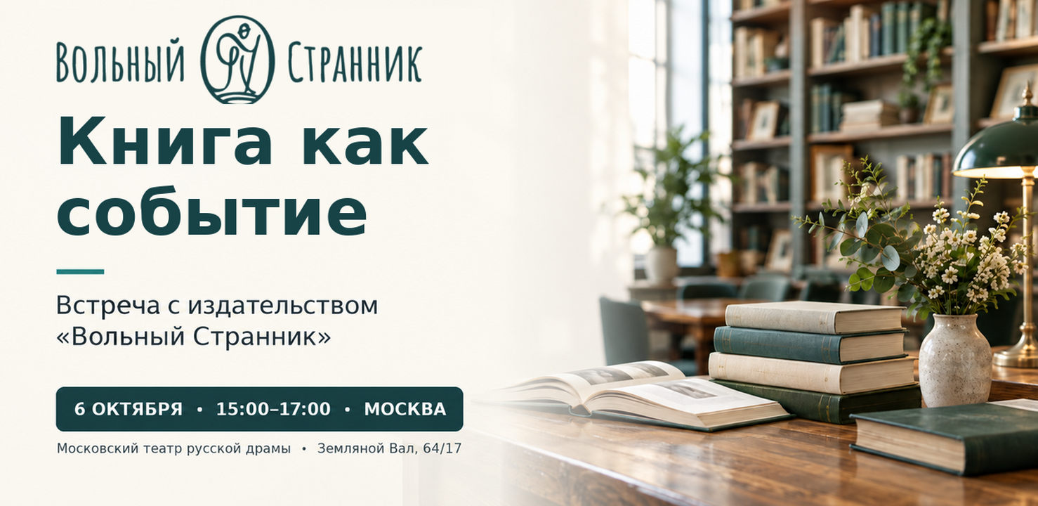 Книга как событие: встреча с издательством «Вольный Странник»