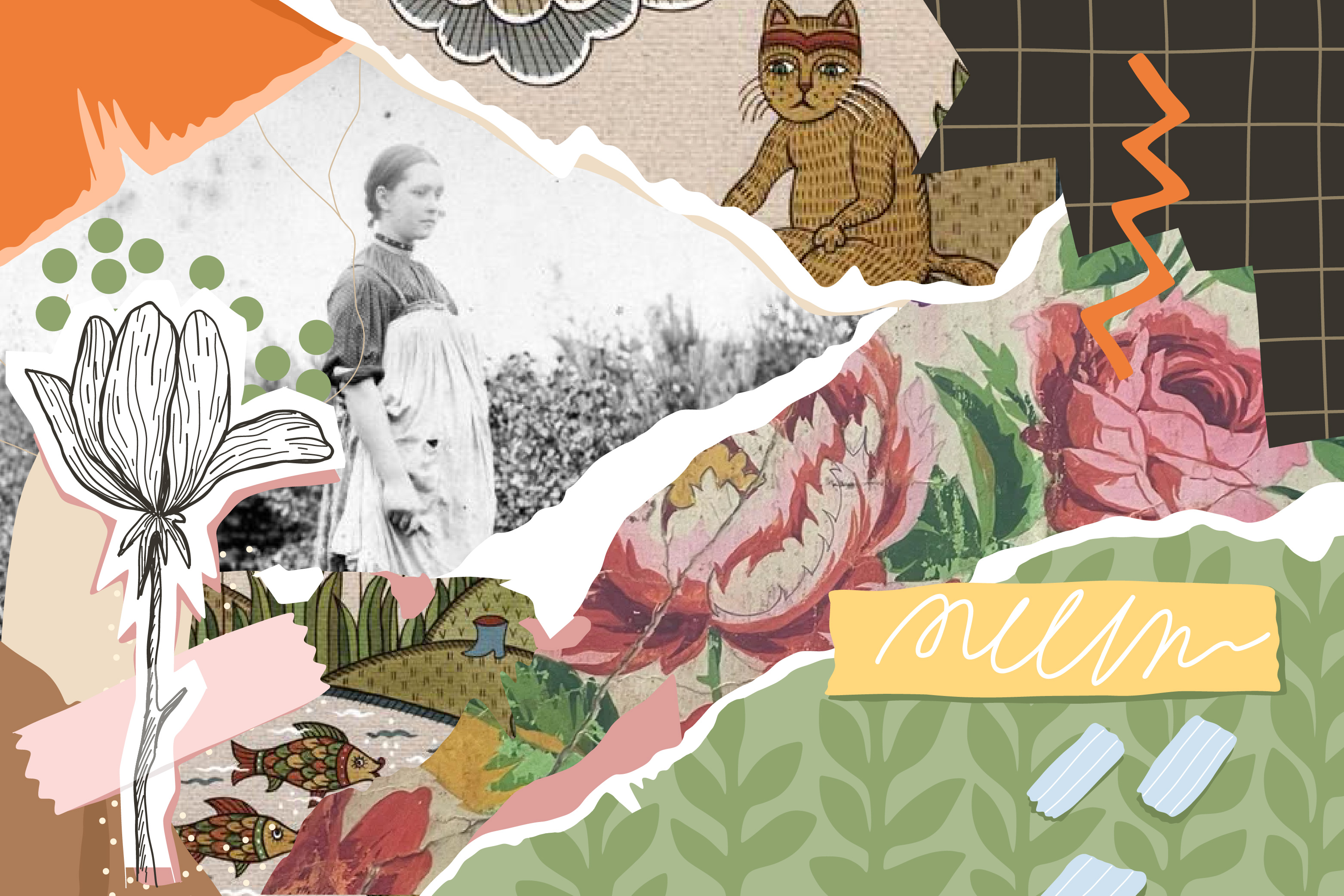 Мастер-класс «коллаж в стиле лубка»