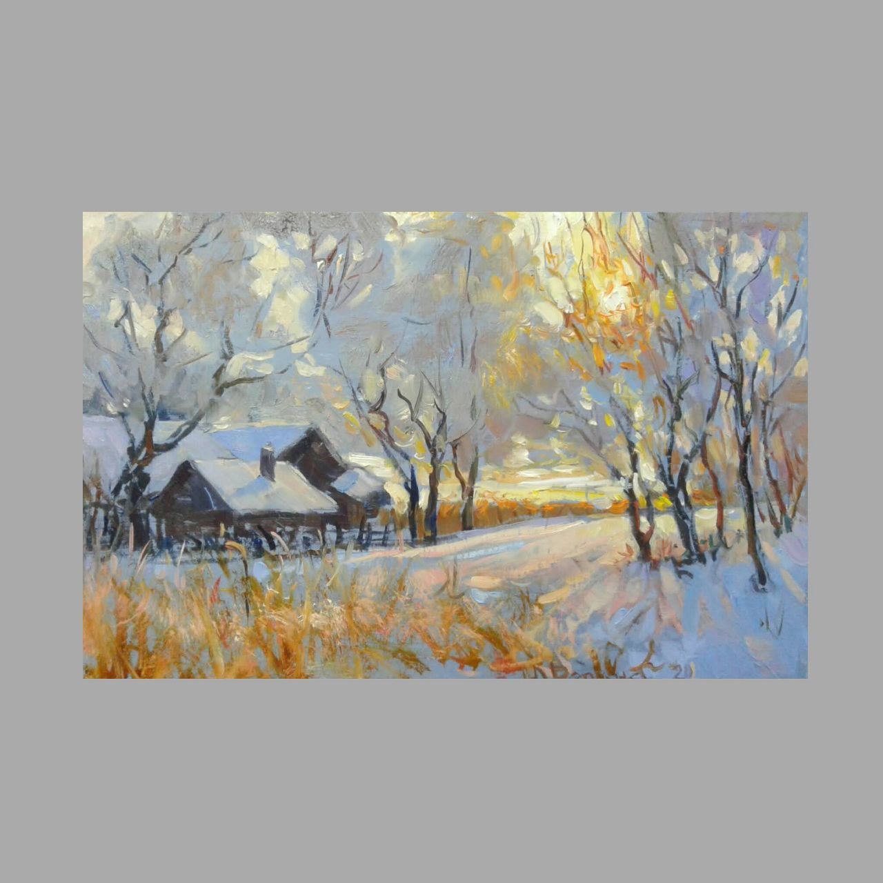 Волшебство зимнего пейзажа: мастер-класс по масляной живописи с Юлией Репиной ❄