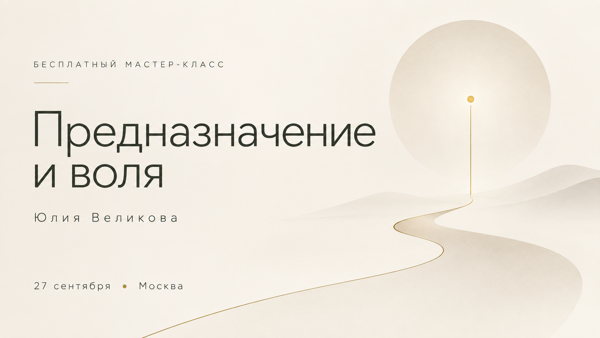 Мастер-класс "Предназначение и воля"