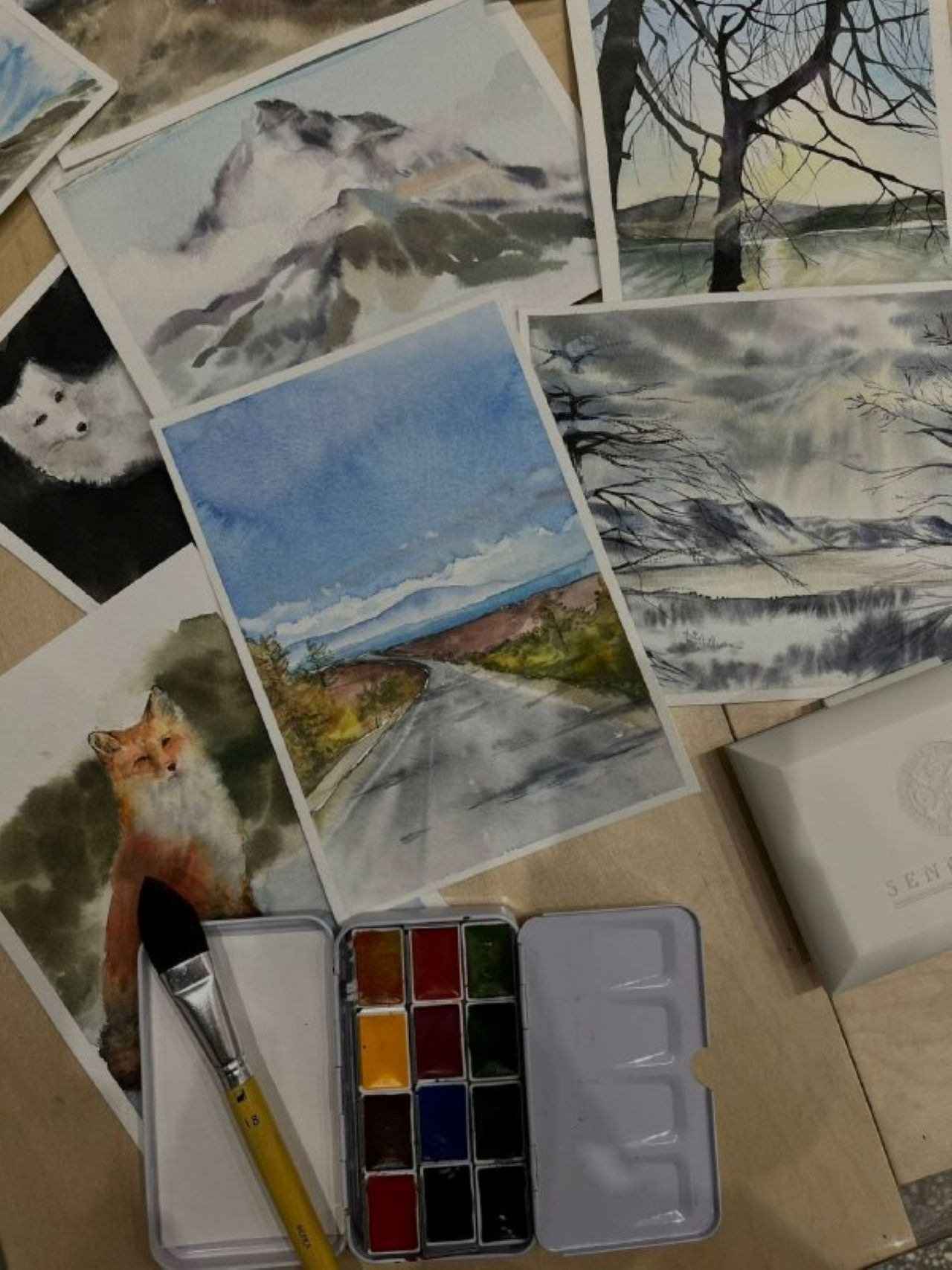 Мастер-класс по акварели в КВЦ "Рында" для детей от 8 лет