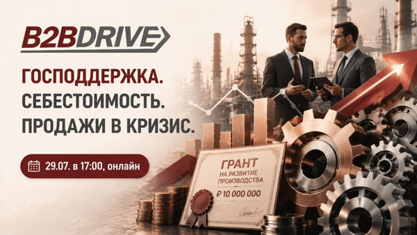 Господдержка. Себестоимость. Продажи в кризис. Встреча владельцев B2B-компаний