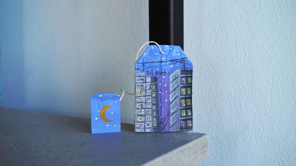 Мастер-класс по росписи чайного пакетика «Живопись ночной панели»