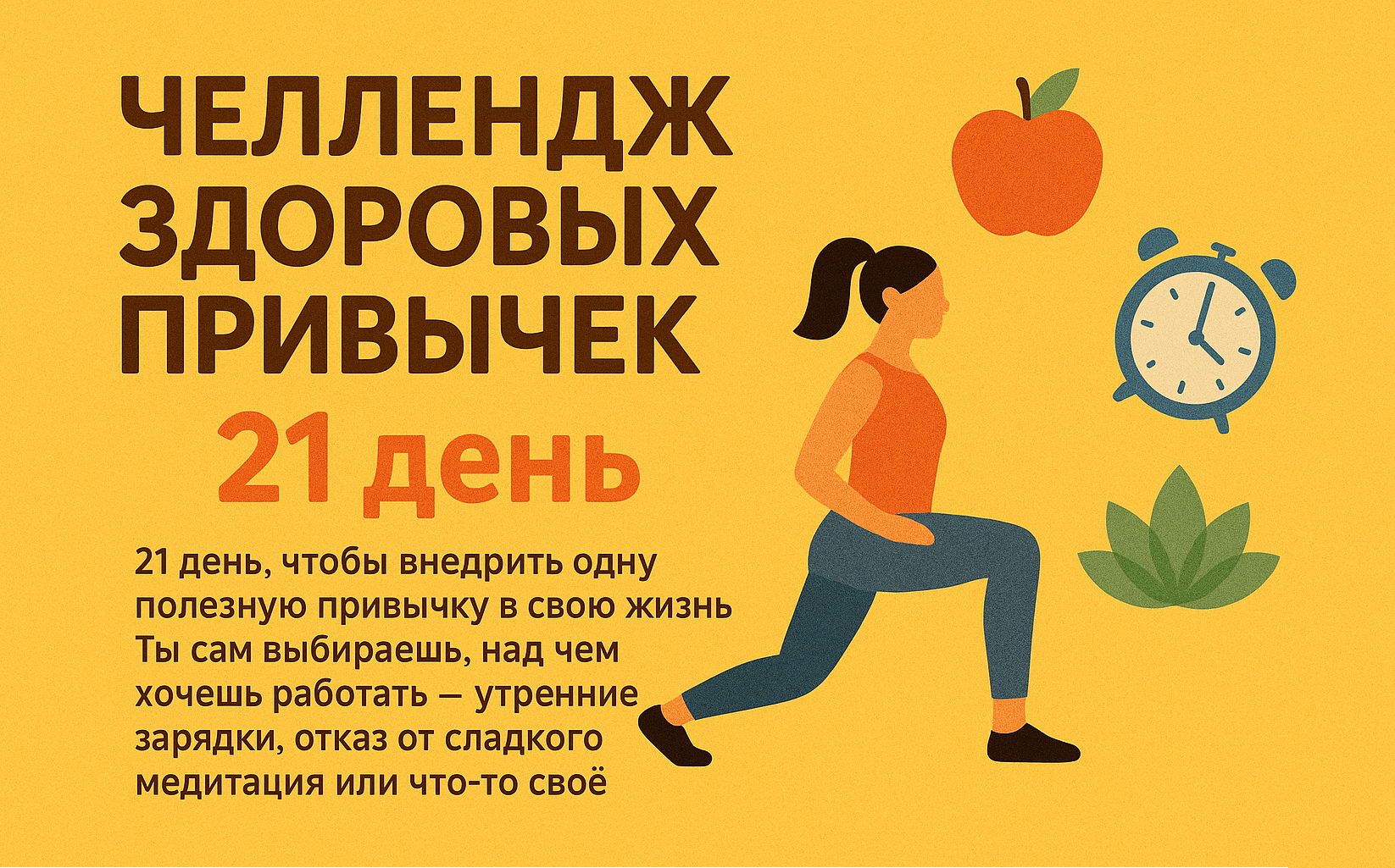 Челленж здоровых привычек "Начнем жизнь с понедельника"