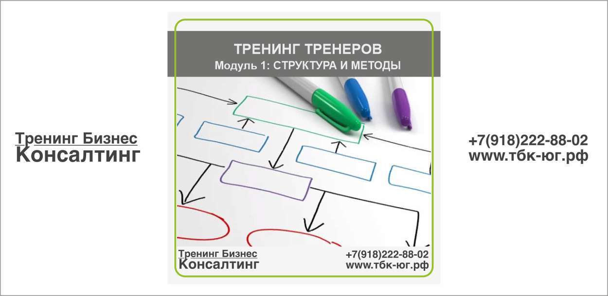 ТРЕНИНГ ТРЕНЕРОВ Модуль 1: структура и методы в тренинге