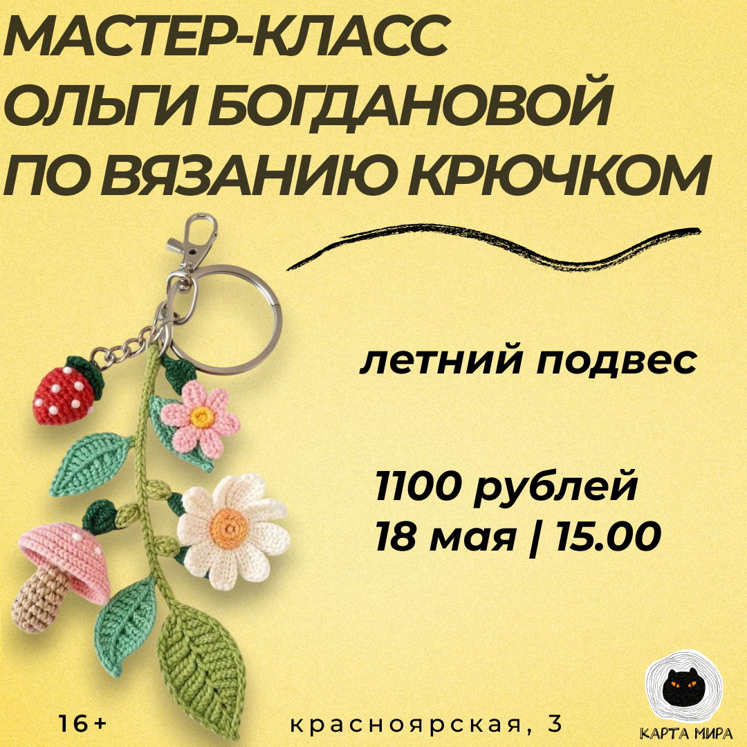 мастер-класс Ольги Богдановой по вязанию крючком: летний подвес