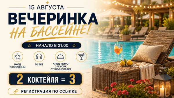 Вечеринка у бассейна