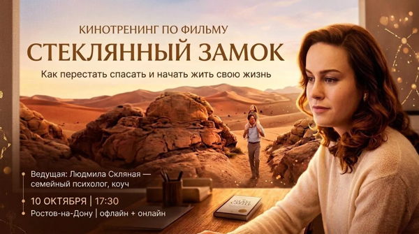 Кинотренинг «Стеклянный замок: как перестать спасать и начать жить свою жизнь»